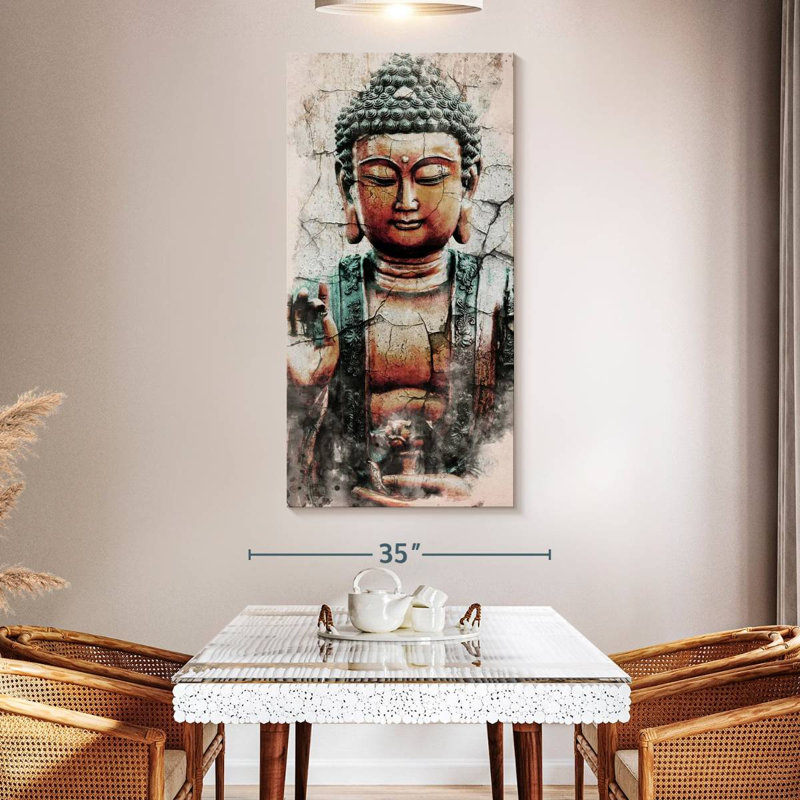 Mystical Buddha, 54" H x 27" W