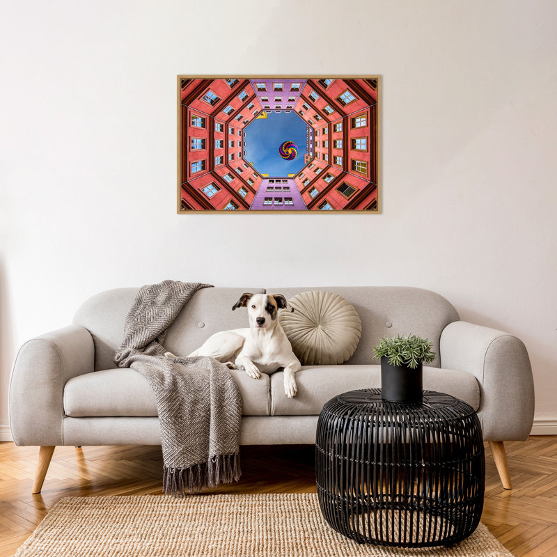 "Shapes and Swirls" par Anne Farrall Doyle, reproduction d'art sur toile encadrée, H 23 po x l 33 po