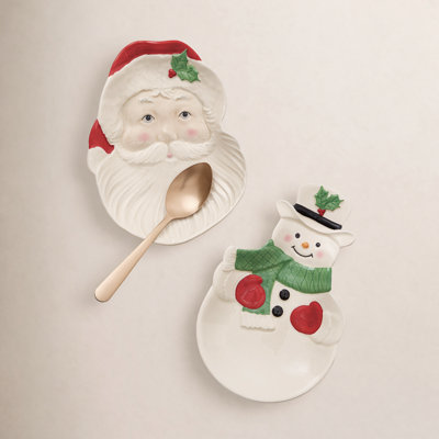 Holiday Snowman Spoon Rest