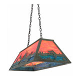 Trout And Fisherman 6 - Light Pendant