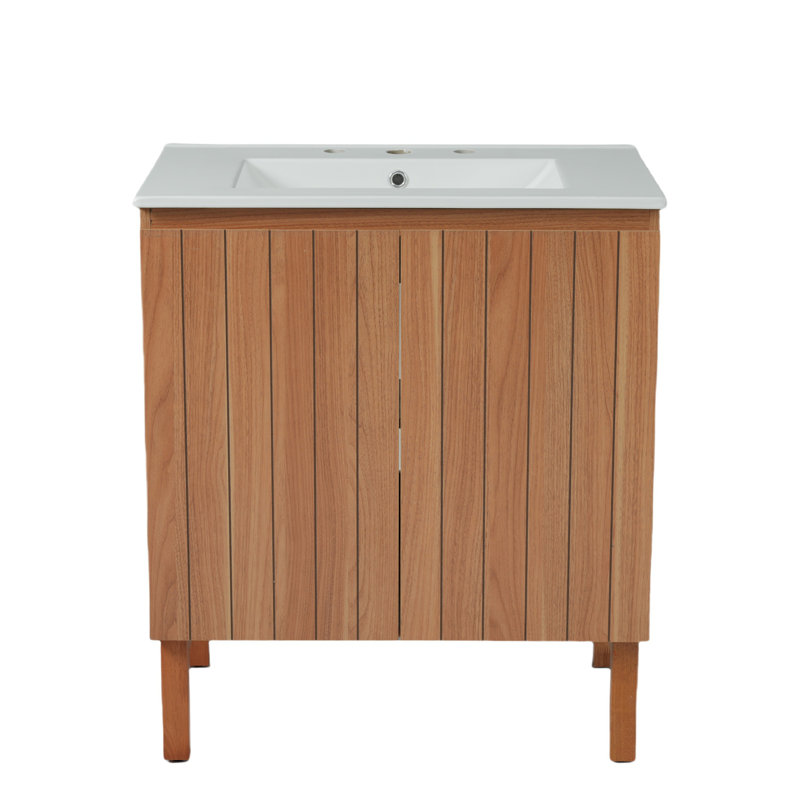 30" Modern Bathroom Vanity with Ceramic Sink