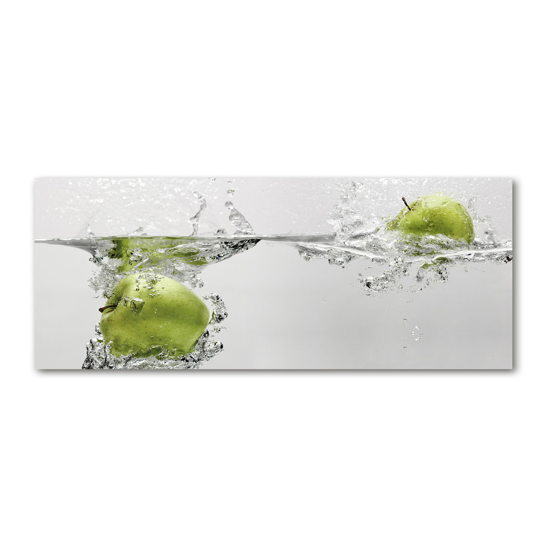 Apple Under Water - Wrapped Canvas Print