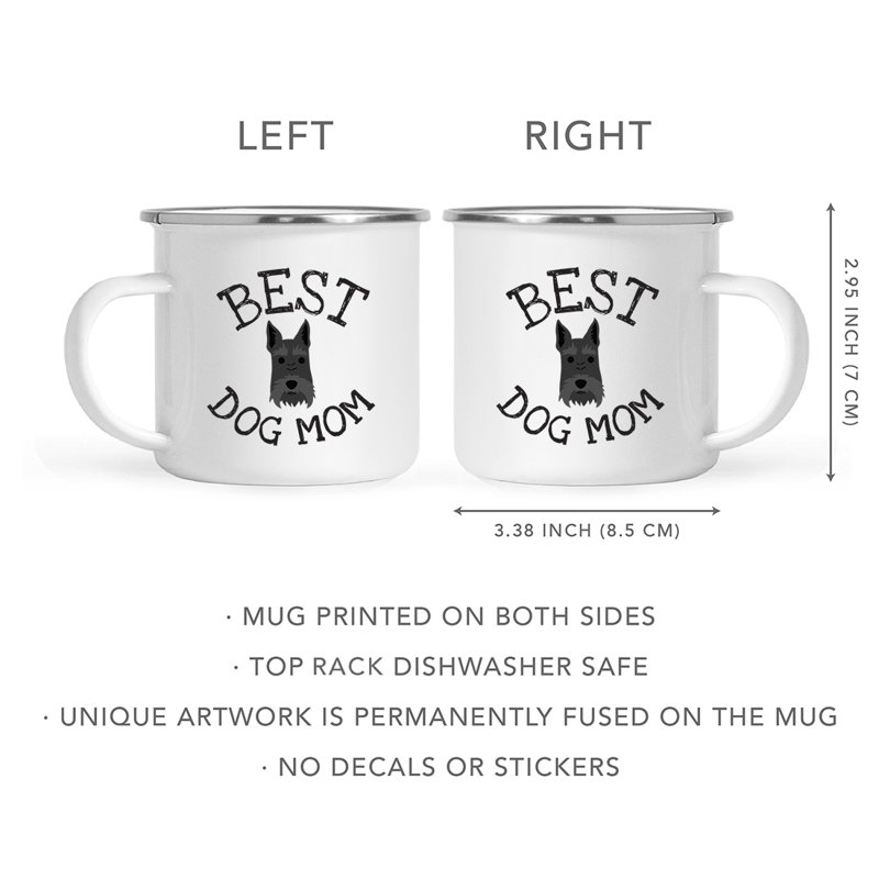 Tasse de camping Best Dog Mom, Terrier écossais
