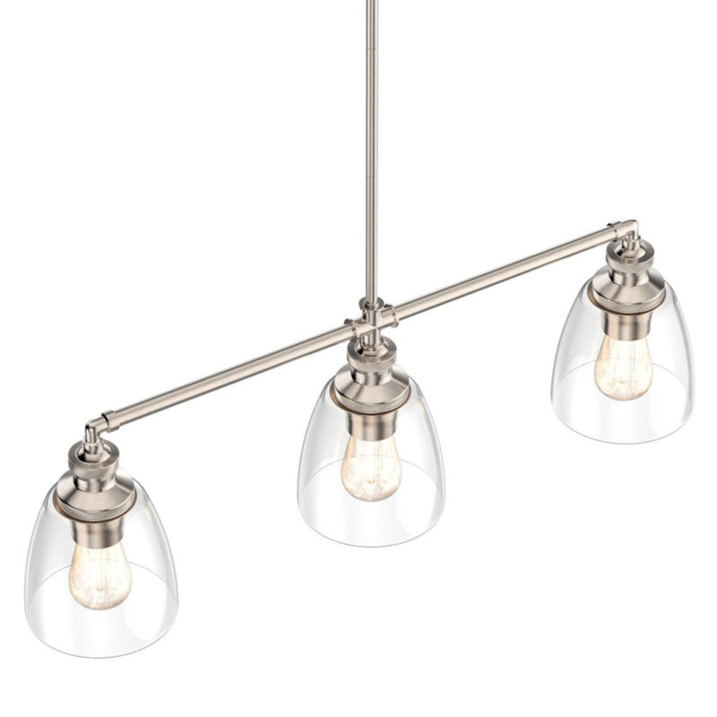 3-Lights Bell Shape Kitchen Island Pendant Lighting