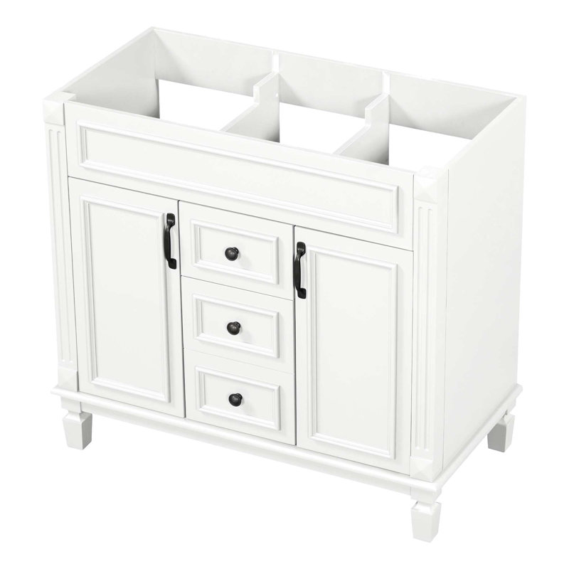 Bathroom Vanity without Top Sink, White
