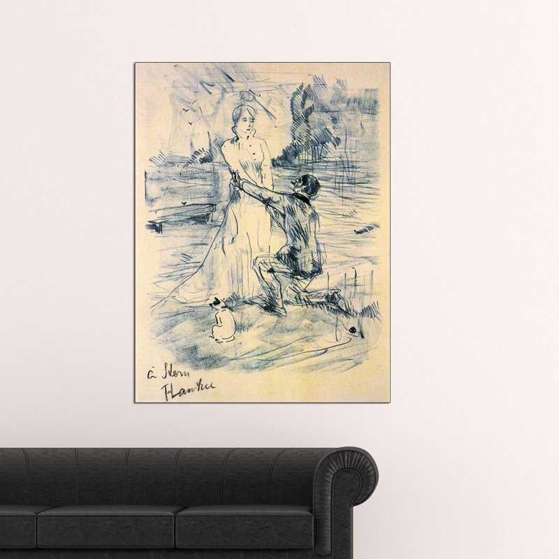 Henri De Toulouse-Lautrec - Wrapped Canvas Print, 120cm H x 90cm W x 1.8cm D