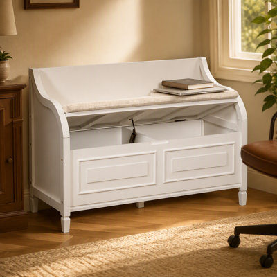 Banc de rangement rustique multifonctionnel