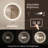 Naliyah Round Energy Saving Copper-Free Silver LED Lighted Bathroom / Vanity Mirror, Anti-Fog, Dimmable-1038732094