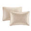 Couvre-lit très grand réversible kaki - 3 pièces de style chic-121269219-121269224