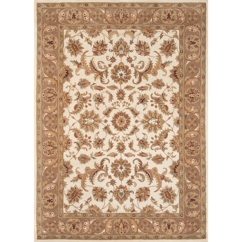 Tapis oriental en laine touffeté à la main Taylorsville, Rectangle 8 pi x 11 pi