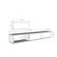 Meuble télé mural moderne, chêne saphir et blanc, 70,9 po x 10,0 po x 11,6 po | 100% panneau de particules enduit de mélamine, épaisseur: 0,7 pouce | Conception élégante, peu encombrante, parfaite pour les salons contemporains et les espaces de divertissement-624112482