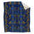 Bleu moyen / or foncé