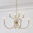 Florian 36-inch 8-light Brushed Gold and Clear Glass Chandelier-2092069460-2084698128