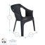 35.00cm H Stacking Armchair-123098763-123098764