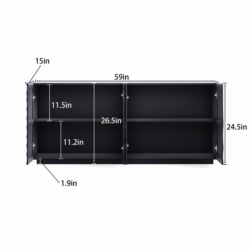 Buffet 59 "Broadview, Noir