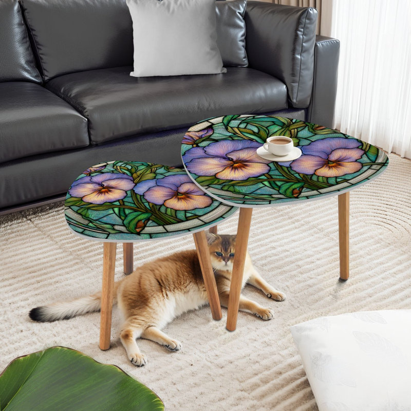 Ensemble de 2 tables gigognes Triangle