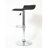 Ivylynn Contemporary Chrome Air Lift Adjustable Swivel Stools With Seat-9962652