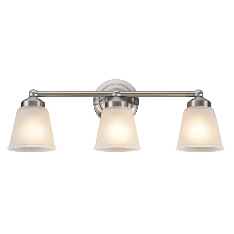 Éclairage pour meuble-lavabo 3 lumières Hagemann, Nickel satiné
