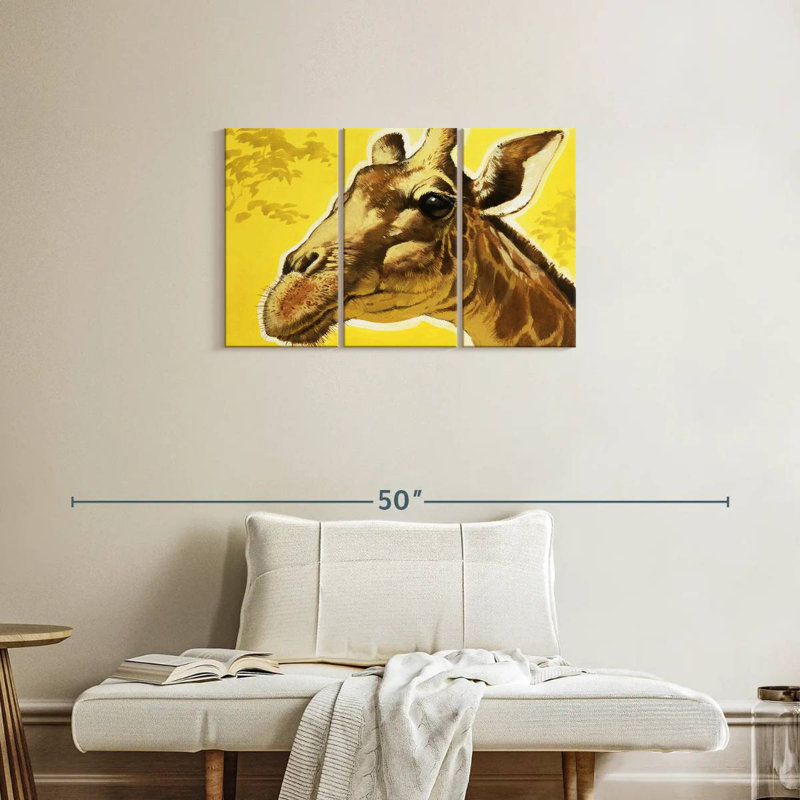 Brampt Giraffe's Head, 20" H x 33" W
