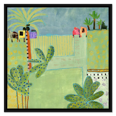 Cabanas by Jill Krasner - Single Picture Frame Painting on Canvas