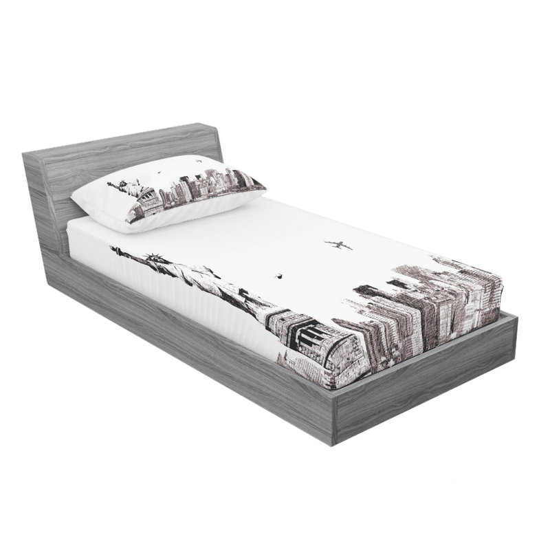 Microfiber Sheet Set, Twin XL Sheet Set with Fitted Sheet