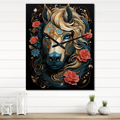 Linea - Animals Horse Wall Clocks