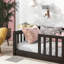 Lit simple en bois d'hévéa-1369602216