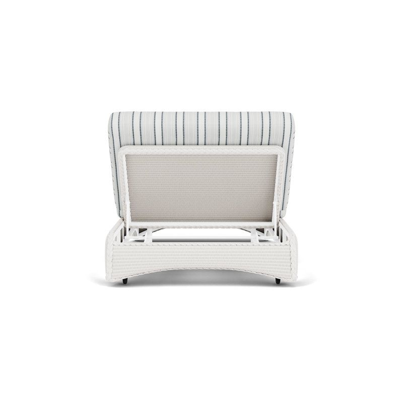 Universal Loom Accessories Outdoor Chaise Lounge, Tamer Fog, White