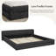 Base de lit tapissier Chenille, lit plateforme avec tête de lit à oreilles-458068669-446614102