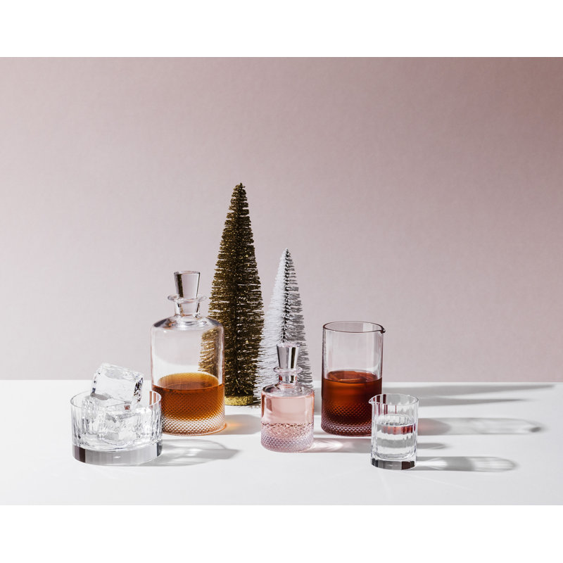 Fluted Crystal Glass Carafe