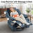 360° Swivel Rocker Recliner for Adults, Recliner Chair with Massage and Heating, Rocking Chair with Cup Holder, Manual Recliner Chair for Living Room, Bedroom-129421949