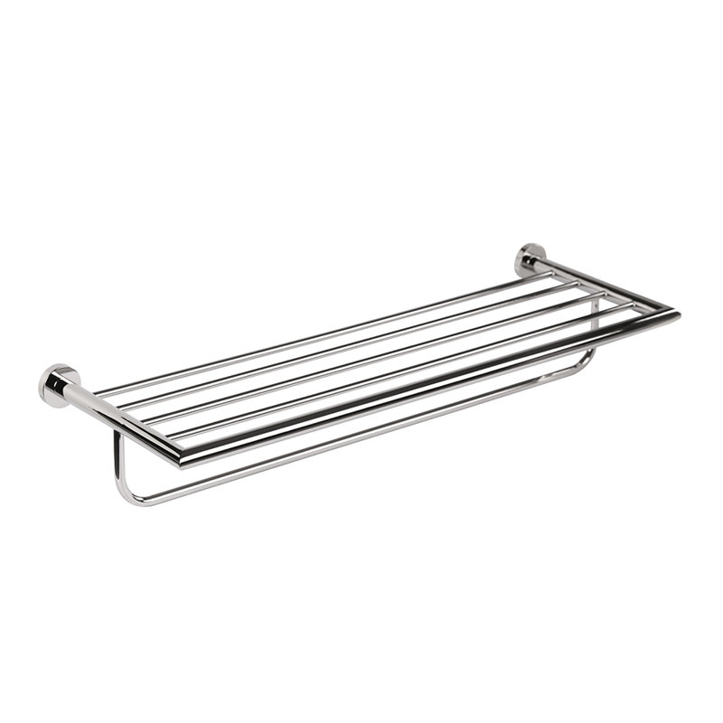 Ronda 4 Wall Mounted Towel Rack, Polished Chrome