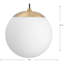 Petit luminaire suspendu avec globe en verre opale-297228509