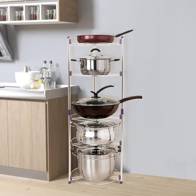 Stainless Steel Rectangle Free Standing Pot Rack