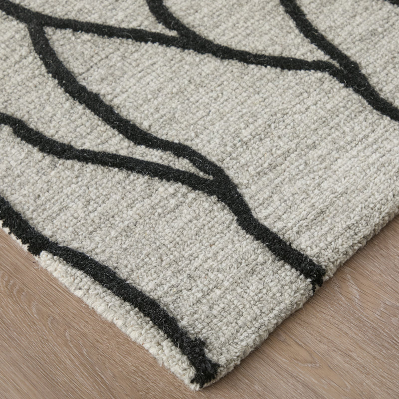 Tapis en laine Kellisha, Tapis de couloir 2 pi 6 po x 8 pi
