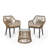 Oshin Outdoor Wicker Chat Set