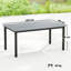Rectangular Metal Outdoor Dining Table , 180cm cm W 86cm cm D-679644627