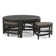 Table basse en rotin avec bancs Raffles