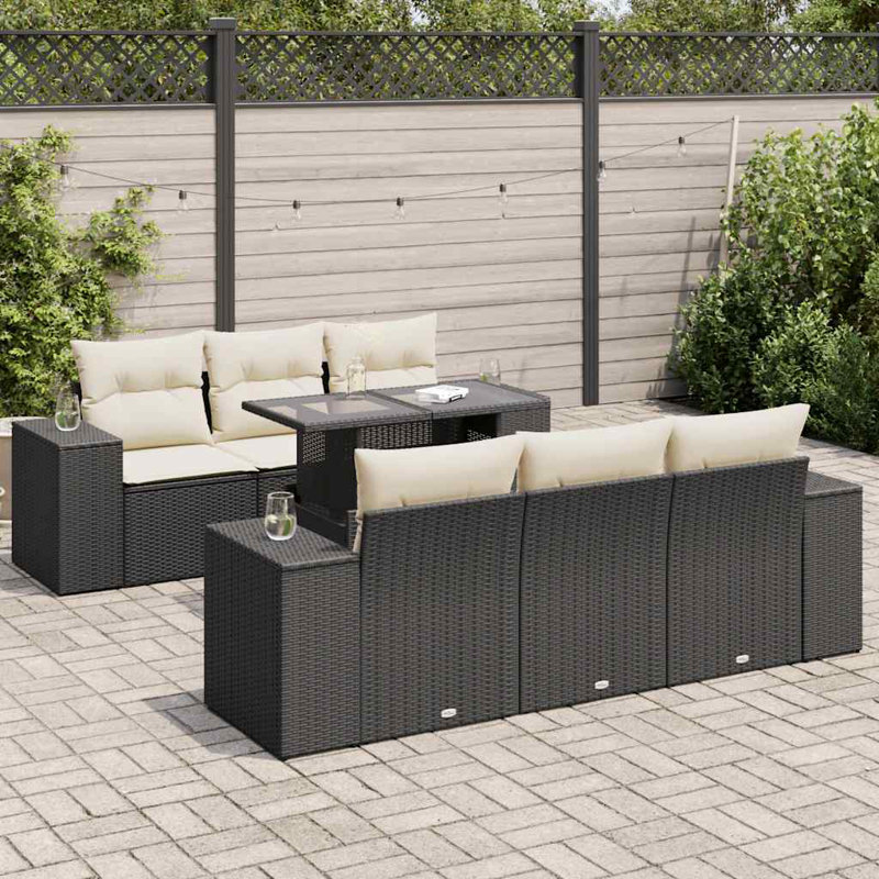 Vidaxl Garden Sofa Set Black