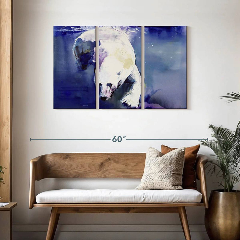 Brampt Underwater Bear, 28" H x 45" W