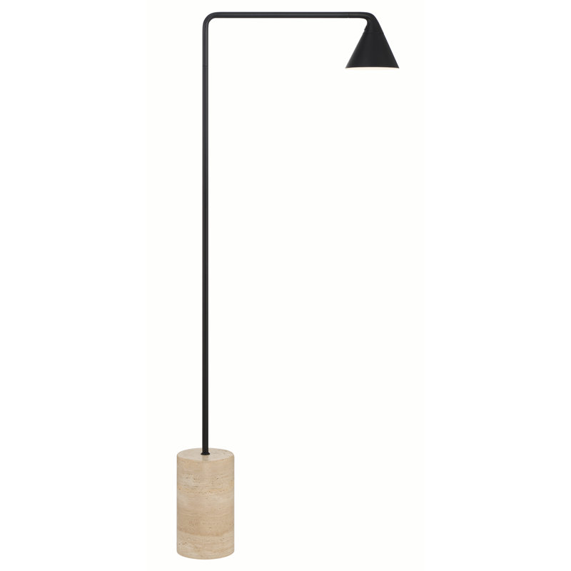 Glennetta 22" Wide LED Floor Lamp In Coal Finish
