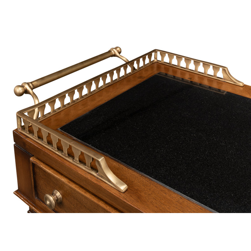 Capital Serving Cart Fruitwood Finish