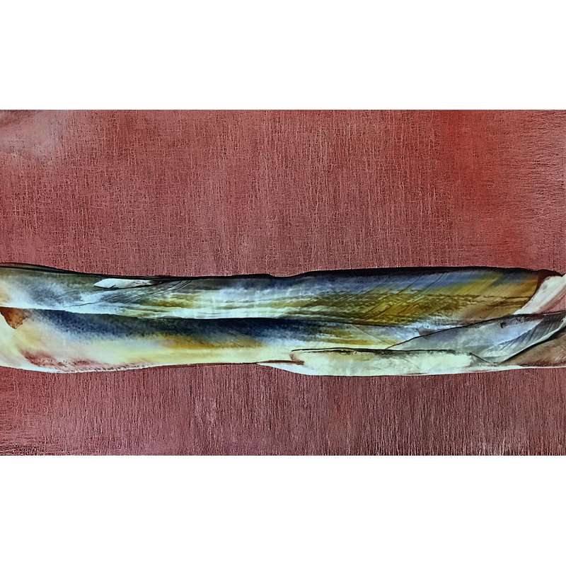 # 1 par Hratch Isirelian - Peinture encadrée, H 25,25 po x l 31,25 po