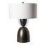 Union Table Lamp - Soft Gold Finish - Natural Iron Accent