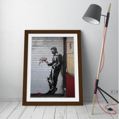 Banksy Jilted Lover 1 Piece Single Picture Frame Painting on Canvas