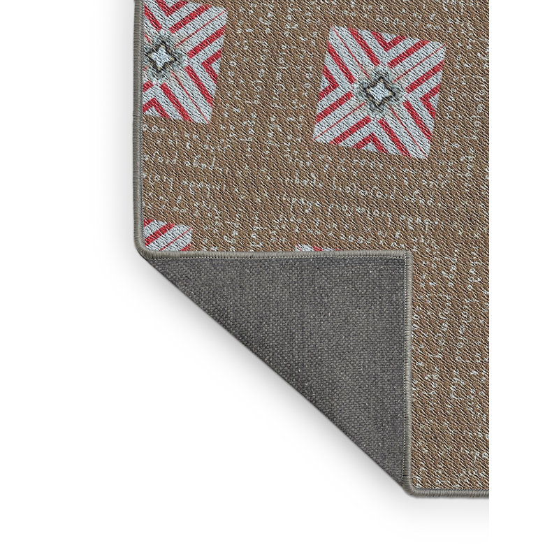 Tapis gris / rose Power Loom, Rectangle 8 pi x 10 pi
