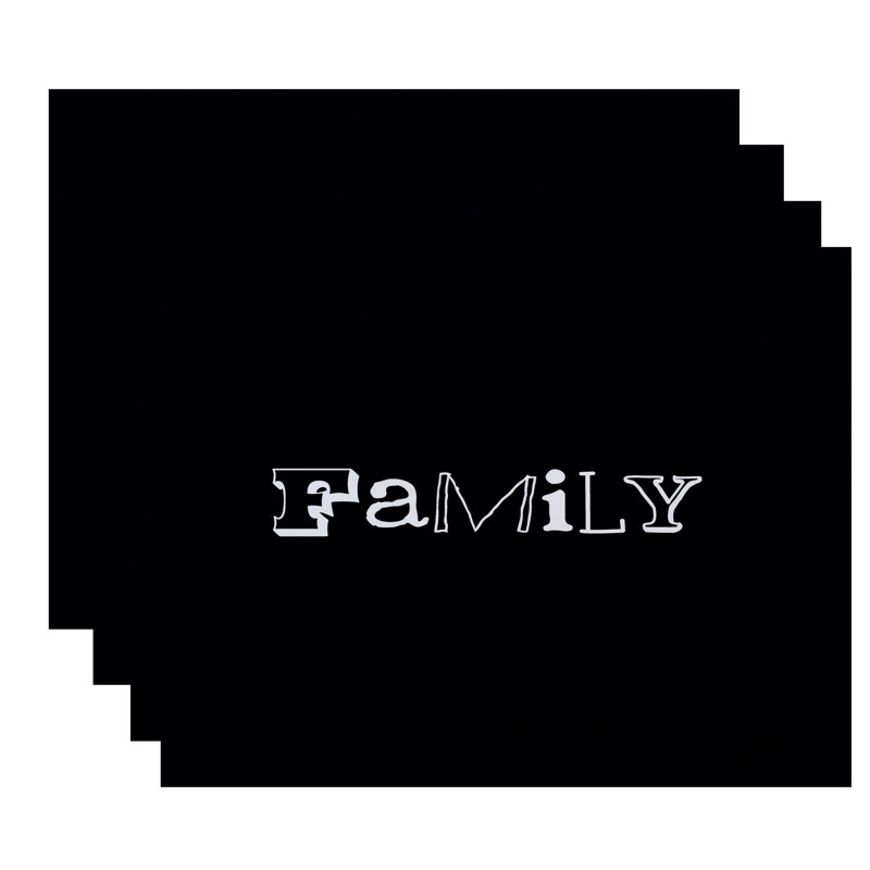 Spoetzl Family Print 18" Rectangle Placemat, Navy