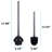 Blue Donuts Metal Toilet Brush Set-94453074