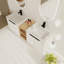 Ensemble de meuble-lavabo double mural 60 po Dilek