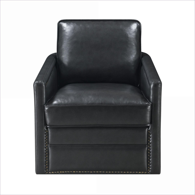 Luxueux fauteuil pivotant en cuir avec des caractéristiques de confort avancées pour la détente